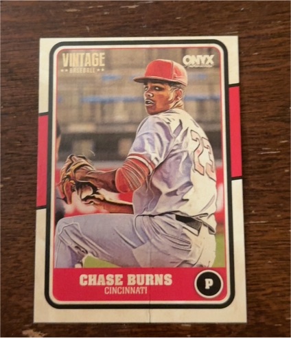 2025 Onyx Vintage #OVCHBU Chase Burns — front