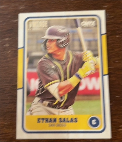 2025 Onyx Vintage #OVETSA Ethan Salas — front