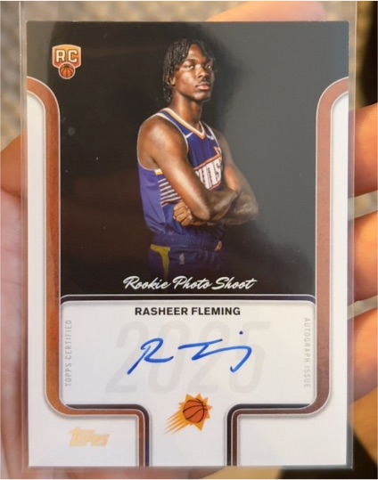 2025 Topps Basketball Rookie Photo Shoot #RP-RF Rasheer Fleming — front