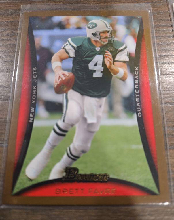 2008 Bowman #105 Brett Favre New York Jets — front