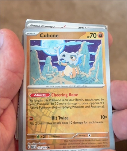 2023 Pokémon Scarlet & Violet 151 #104 Cubone — front