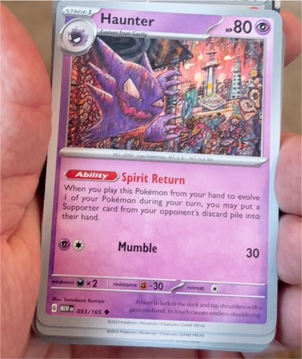2023 Pokémon Scarlet & Violet 151 #093 Haunter — front