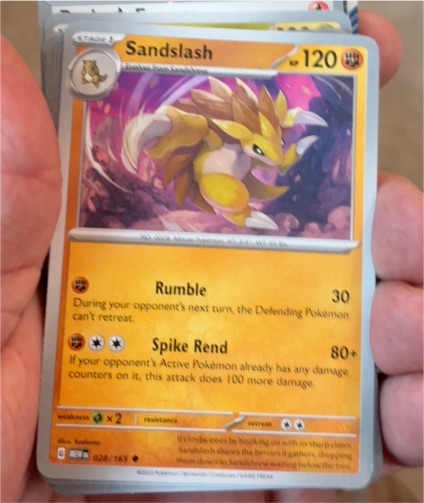 2023 Pokémon Scarlet & Violet 151 #028 Sandslash — front