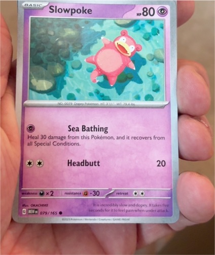 2023 Pokémon Scarlet & Violet 151 #079 Slowpoke — front