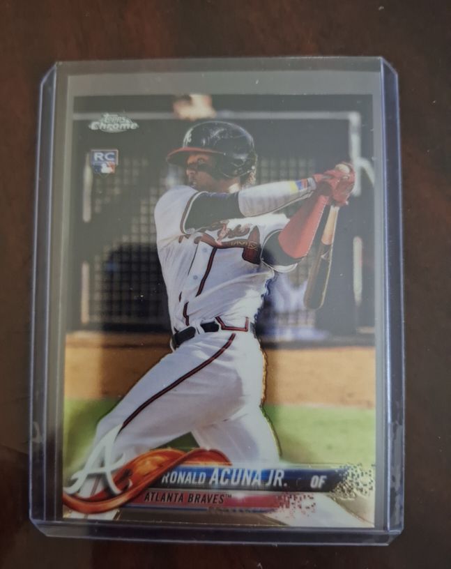 2018 Topps Chrome #193 Ronald Acuna Jr. — front