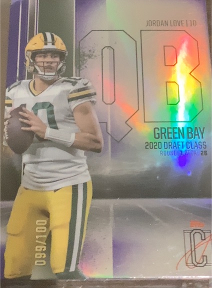 2024 Topps Signature Class #17 Jordan Love — front
