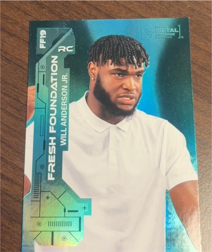 2023 Skybox Metal Universe Champions #FF19 Will Anderson Jr Fresh Foundation RC — front