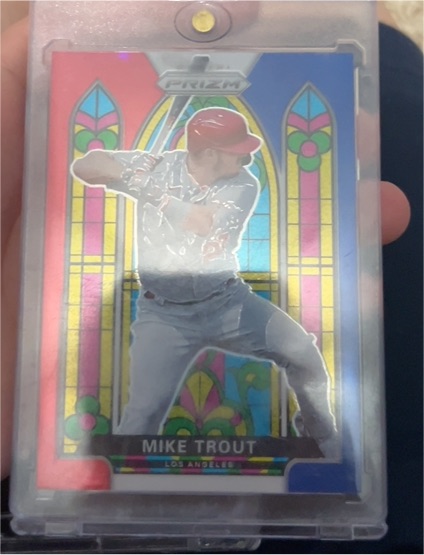 2021 Panini Prizm Stained Glass #SG-1 Mike Trout — front