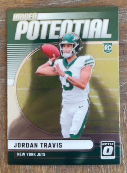 2024 Donruss Optic #2 Jordan Travis Hidden Potential — front