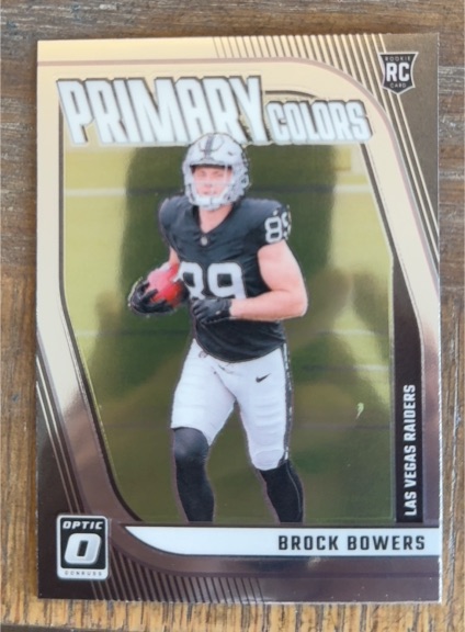2024 Donruss Optic #8 Brock Bowers Rookie Primary Colors — front