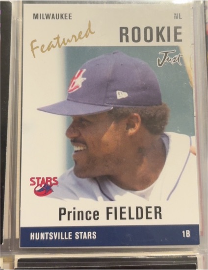 2004 Just Minors Featured #10 Prince Fielder — front