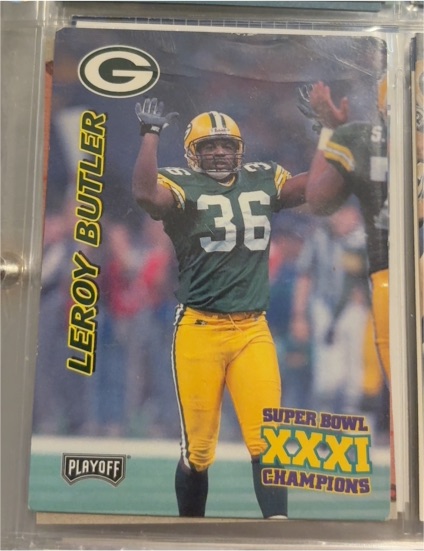 1997 Playoff Leroy Butler Super Bowl XXXI Champions — front