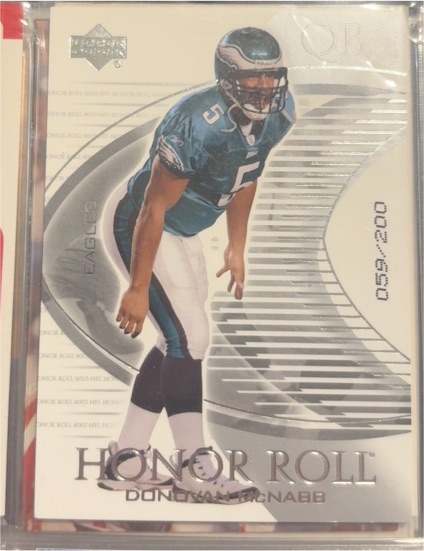 2003 Upper Deck Honor Roll #92 Donovan McNabb — front