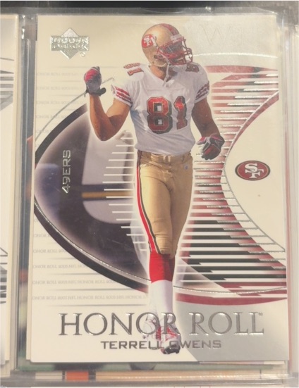 2003 Upper Deck Honor Roll #81 Terrell Owens — front