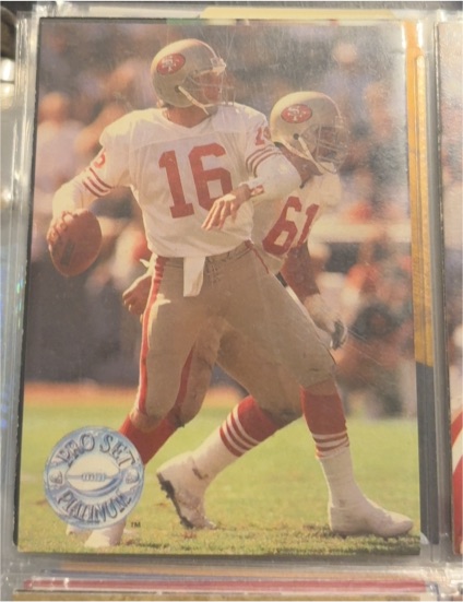 1991 Pro Set Platinum #139 Joe Montana — front