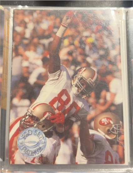 1991 Pro Set Platinum #140 Jerry Rice — front