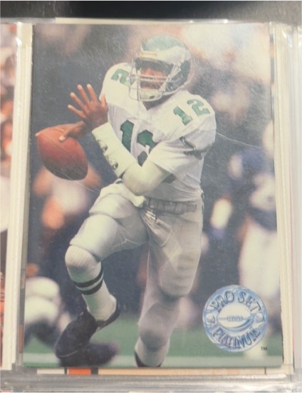 1991 Pro Set Platinum #88 Randall Cunningham — front