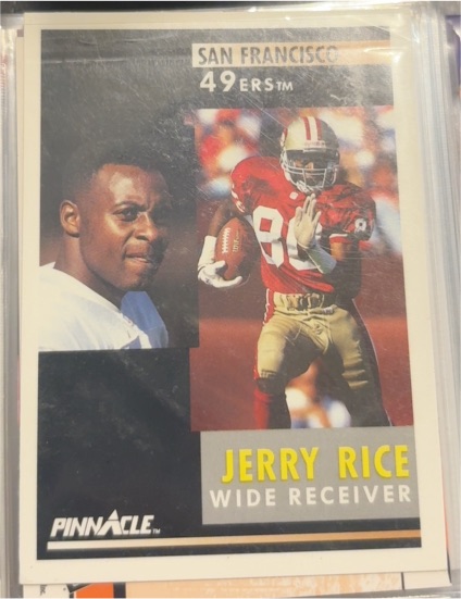1991 Pinnacle #103 Jerry Rice — front
