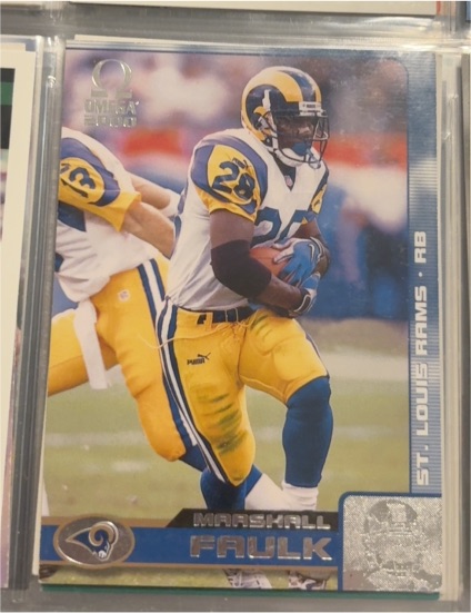 2000 Pacific Omega #113 Marshall Faulk — front