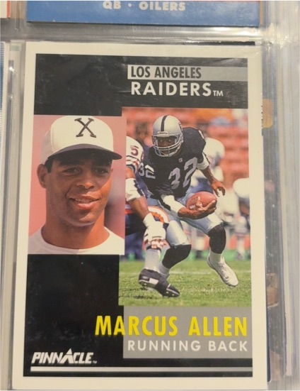 1991 Pinnacle #232 Marcus Allen Los Angeles Raiders — front