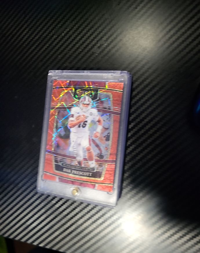 2022 Panini Select Draft Picks Concourse Red Laser Dak Prescott — front