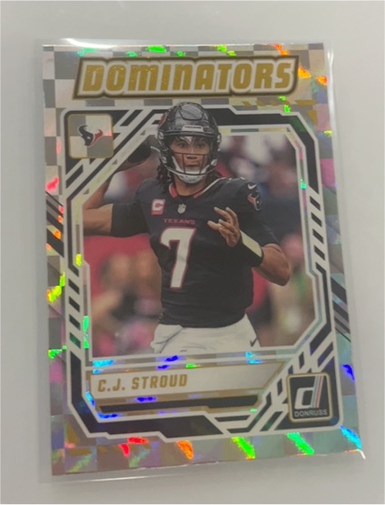 2025 Panini Donruss #DOM-CSD C.J. Stroud Dominators — front