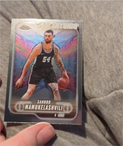 2024-25 Topps Chrome #186 Sandro Mamukelashvili — front
