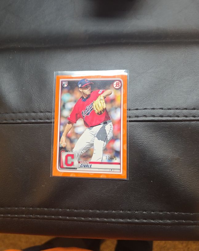 2020 Bowman #40 Aaron Civale — front