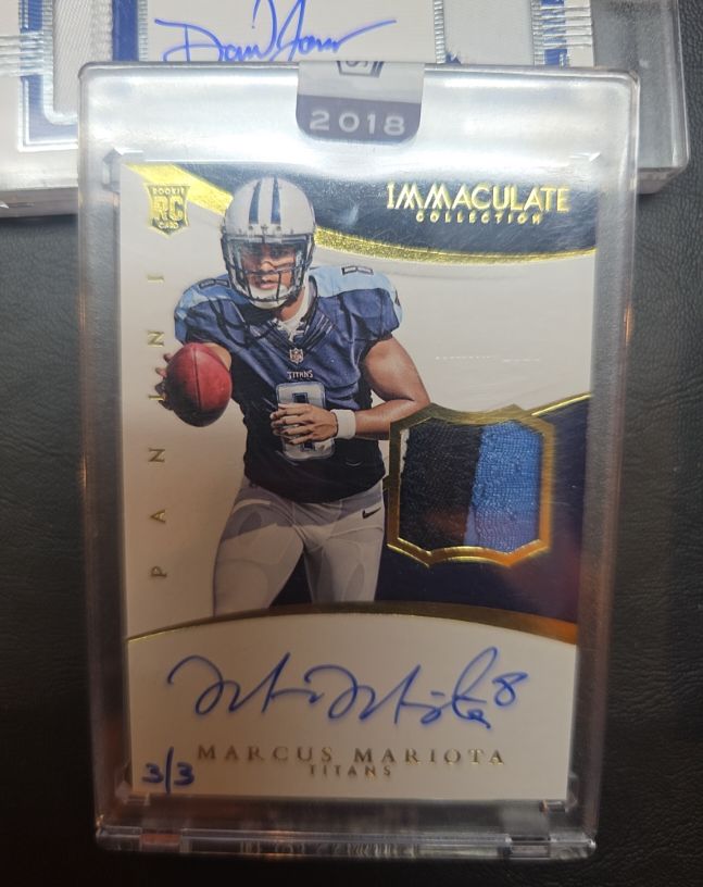 2018 Panini Immaculate Collection #3 Marcus Mariota — front
