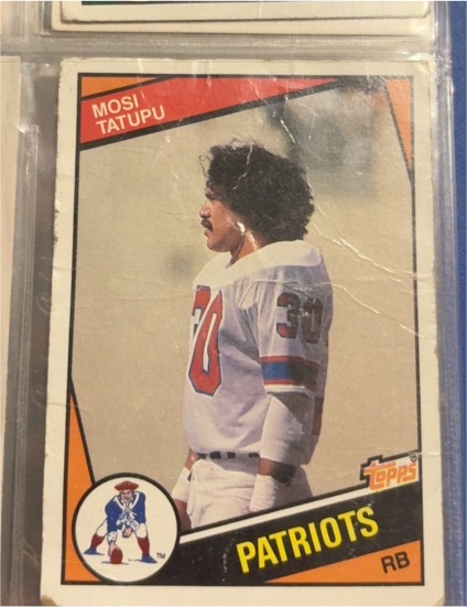 1984 Topps #142 Mosi Tatupu — front