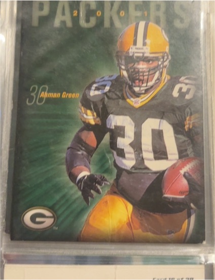 2001 Police #30 Ahman Green — front