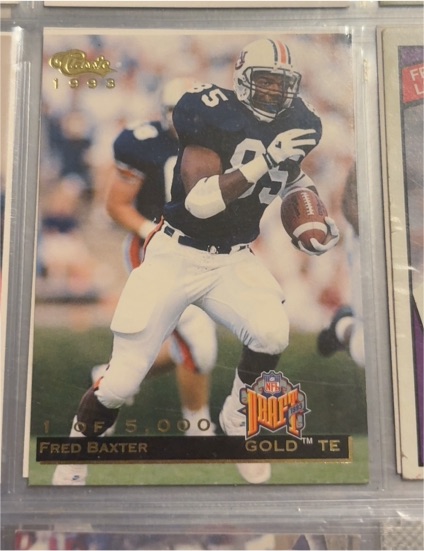 1993 Classic #35 Fred Baxter — front