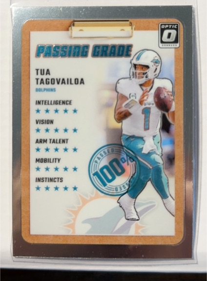 2024 Donruss Optic #9 Tua Tagovailoa Passing Grade — front