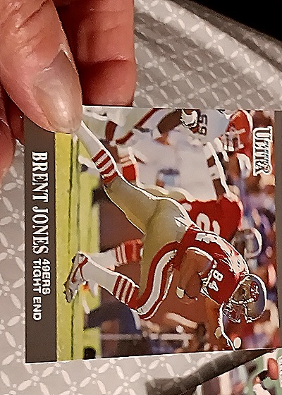 1991 Fleer Ultra Brent Jones # not visible — front
