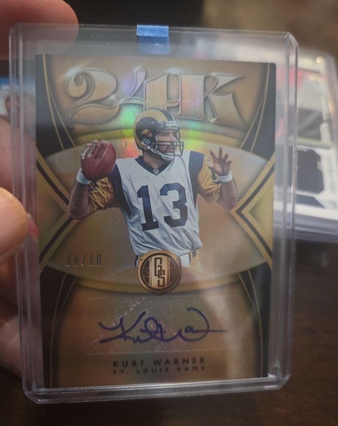 2019 Panini Gold Standard 24k #24K-KW Kurt Warner — front