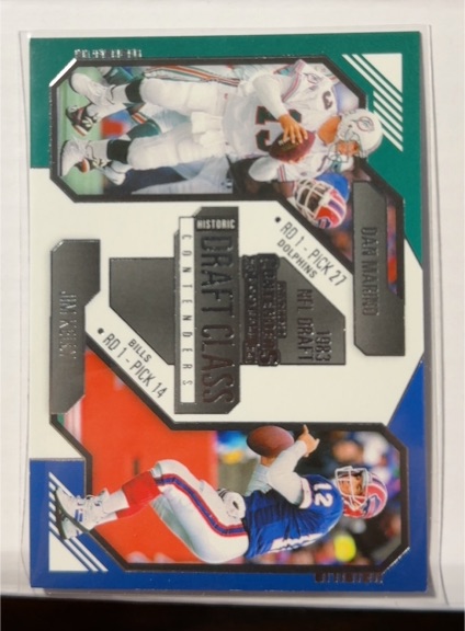 2024 Panini Contenders #7 Dan Marino / Jim Kelly Historic Draft Class — front