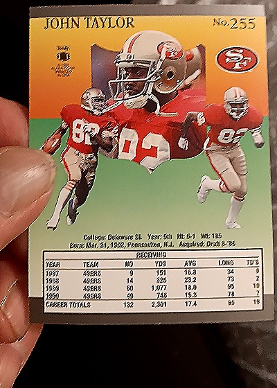 1991 Ultra #235 John Taylor — back