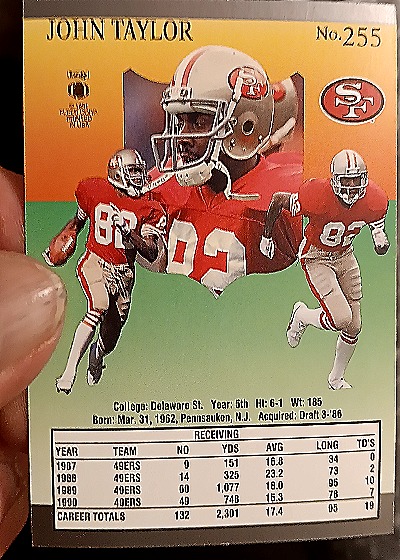 1991 Ultra #255 John Taylor — back