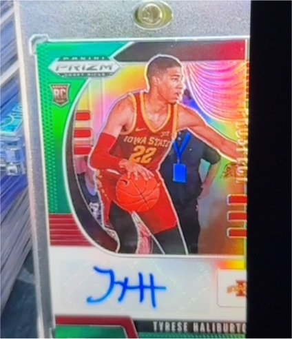 2020 Panini Prizm Draft Picks Tyrese Haliburton Rookie Auto — front