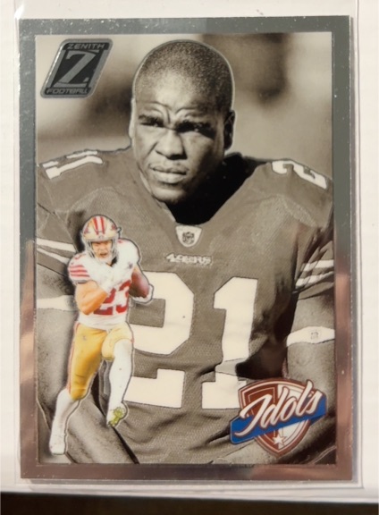 2024 Panini Zenith #1 Christian McCaffrey / Frank Gore Idols — front