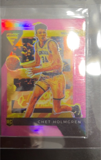 2022 Panini Chronicles Draft Picks Flux #1 Chet Holmgren Rookie — front