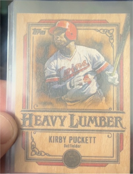 2025 Topps Heavy Lumber #HL-34 Kirby Puckett — front
