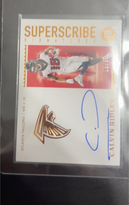 2022 Panini Superscribe Signatures Calvin Ridley — front