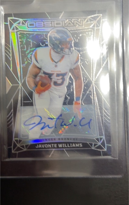 2024 Panini Obsidian #58 Javonte Williams — front