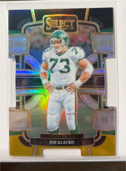 2023 Panini Select #76 Joe Klecko Concourse Silver Prizm Die-Cut — front