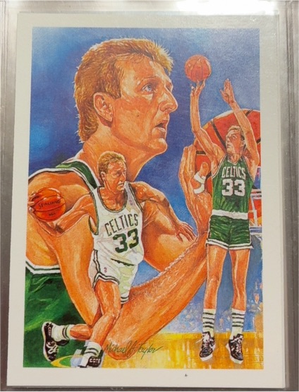 1990-91 Hoops #356 Larry Bird — front