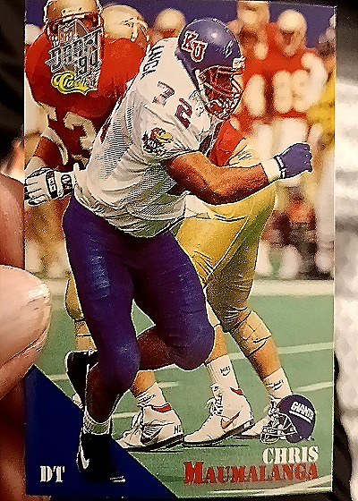 1994 Classic NFL Draft #27 Chris Maumalanga — front
