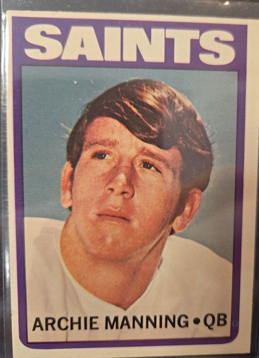 1972 Topps Football #55 Archie Manning — front