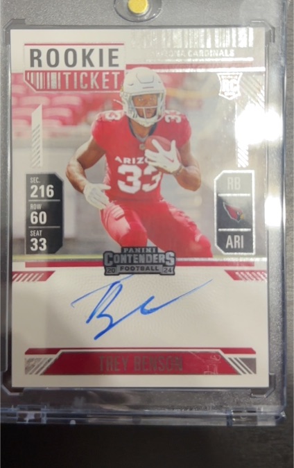 2024 Panini Contenders #119 Trey Benson — front