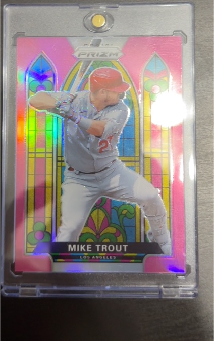 2021 Panini Prizm Stained Glass #SG-1 Mike Trout — front